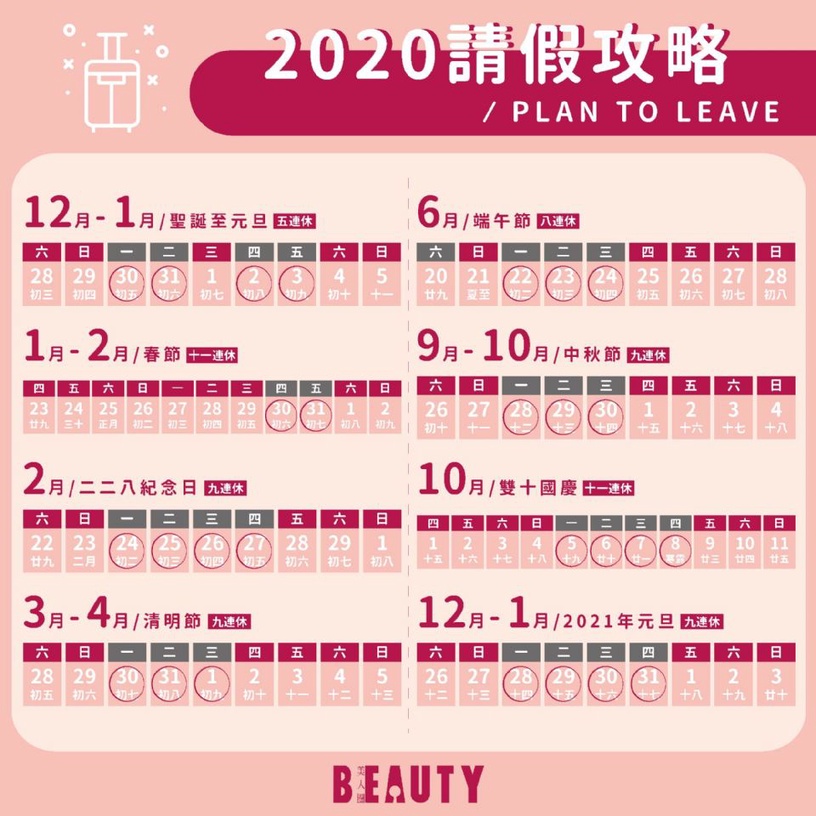 2020連假