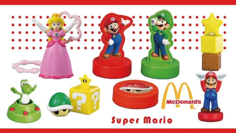 麥當勞自7月31日起至9月3日止會釋出不同款式的瑪利歐玩具，瑪利歐迷絕對要看好時間了，千萬不要白跑一趟囉