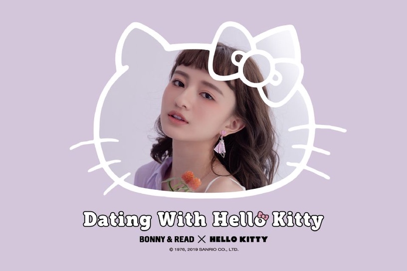 BONNY & READ與HELLO KITTY聯名第二波聯名「Hello Kitty 甜心夾式耳環 」 NT.425