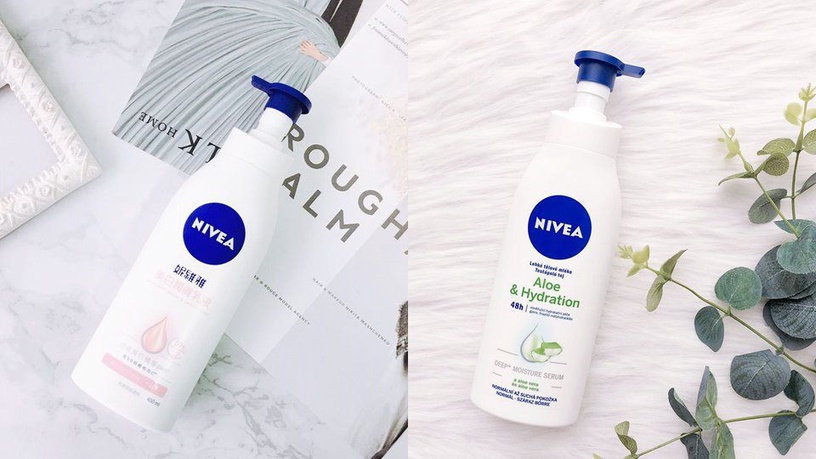 開架身體乳推薦!妮維雅美白潤膚乳液、清新蘆薈身體乳