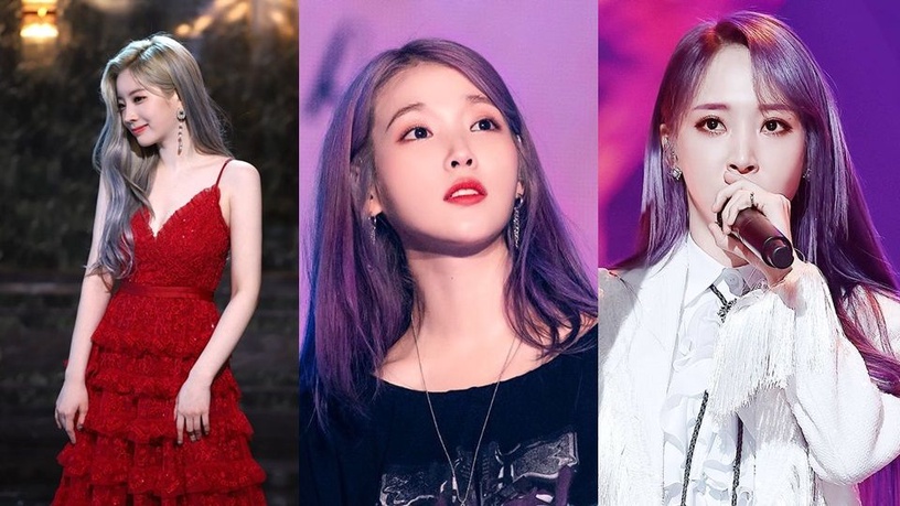 韓星回歸紛紛染上「霧紫灰」髮色~