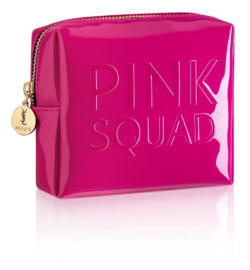 YSL滿6000就送超時尚的粉紅手拿包