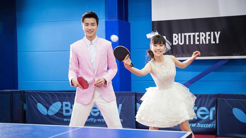 台日桌球名將夫妻江宏傑和福原愛，因為高超球技和好感度極高的外表，獲得許多粉絲支持。
