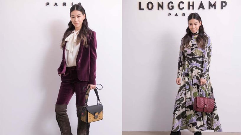 個性女星蔡詩芸出席法國精品品牌Longchamp舉辦的冬季新品鑑賞會，展現成熟都會女人自信看起來超有魅力！