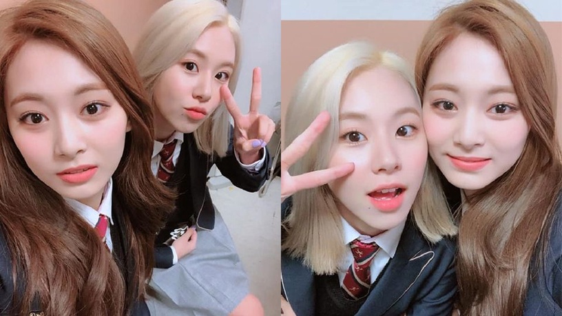 TWICE的成員子瑜、彩瑛今天從高中畢業了！