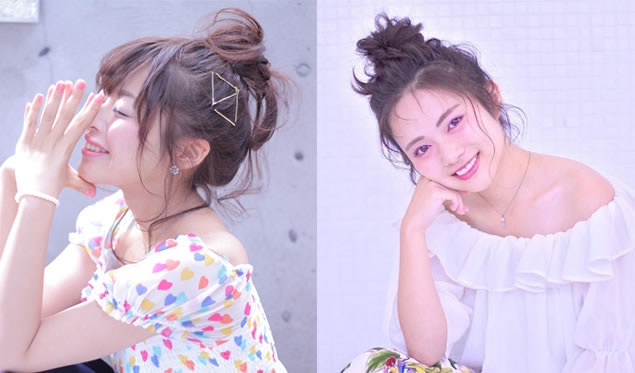 丸子頭再進化!5分鐘就能搞定的甜美日系「柔絲花苞」~