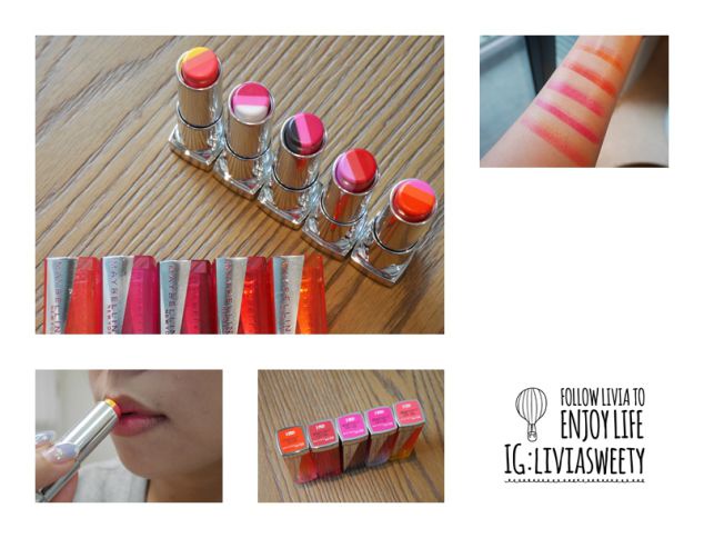 |Livia專欄| MAYBELLINE 媚比琳 好氣色 漸層三色CC輕唇膏 2017新色!