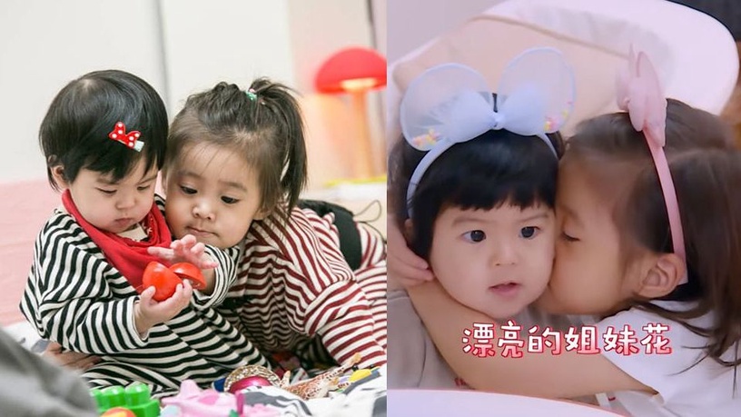 咘咘&Bo妞「相親相愛」3事蹟!大方分享食物,親親抱抱三餐來