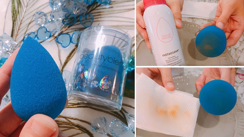 beautyblender寶藍色6/28登場!新品清潔噴霧「3秒一噴」就乾淨!