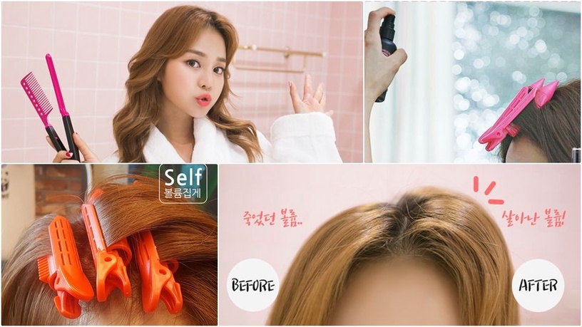 火箭筒髮捲 韓妞都在用 一夾頭髮就蓬 不用手殘吹半天 Beauty美人圈