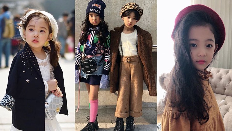 首爾2019春夏時裝周，熱搜7位比大人還有型，時尚力爆棚的小萌娃！
