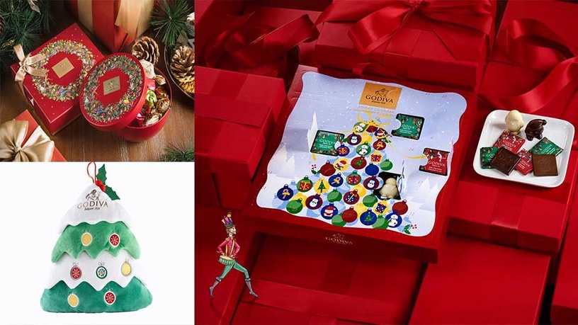 GODIVA聖誕倒數日曆巧克力限量登場，聖誕系列每款都好想擁有！