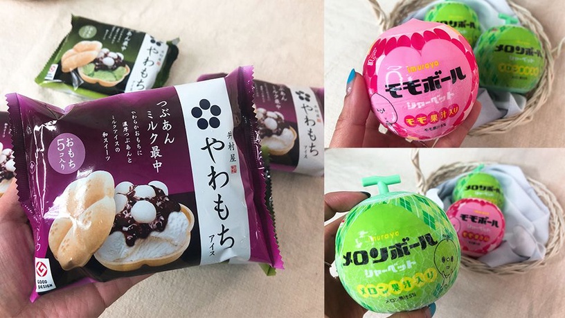 日本老牌井村屋白玉湯圓摩納餅冰品Q彈誘人,還有白桃冰沙、哈密瓜冰沙即將登場~