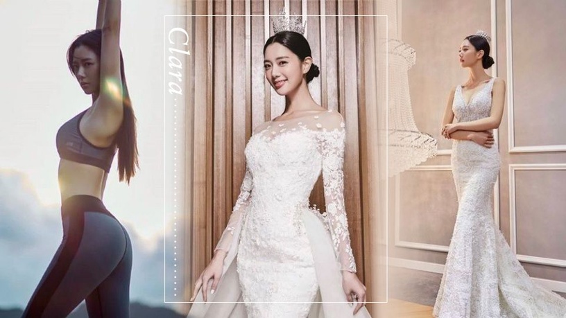 Clara公開婚紗照秀性感S曲線,年前3招居家訓練讓你腹、臀、腿一次瘦