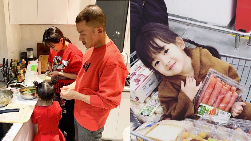 聶遠曝光過年一家三口包餃子!女兒高顏值讓全網都急著喊岳父