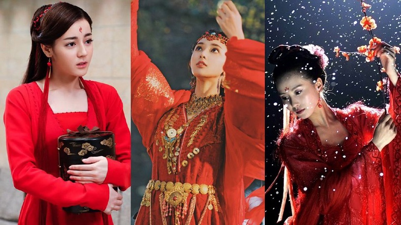 《東宮》女主撞臉唐嫣,一身紅衣讓人驚豔!盤點12位古裝紅衣美人,哪一位是你的女神