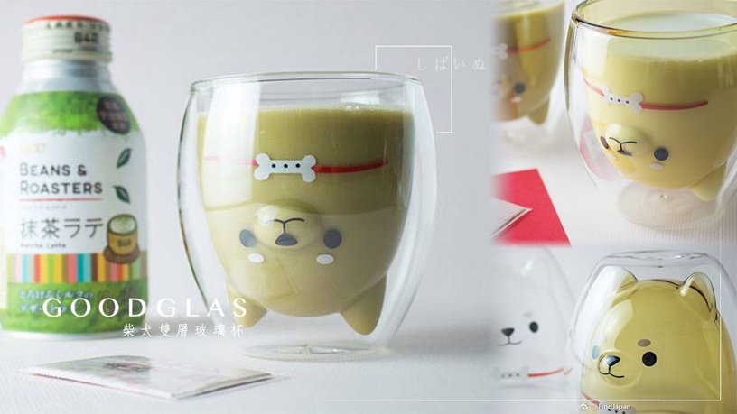 搶不到星巴克「貓爪杯」沒關係！日本「柴犬雙層玻璃杯」萌到引發Twitter熱議！