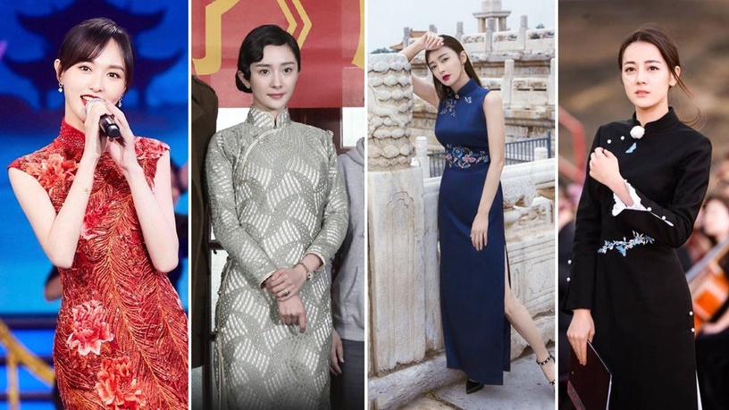 楊冪復古旗袍造型!唐嫣、秦嵐、趙麗穎盤點6位超驚豔旗袍裝女星