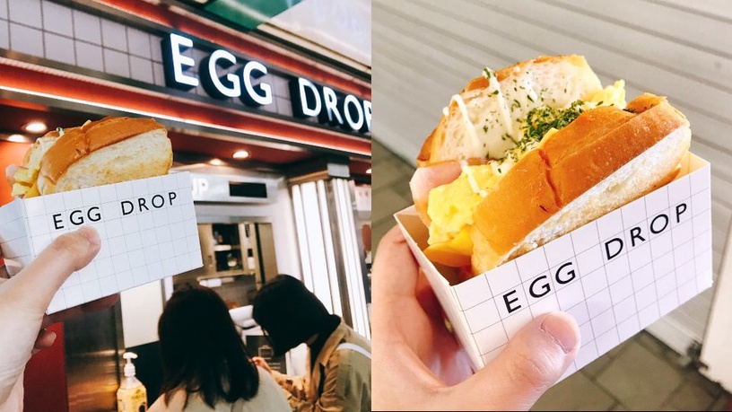 韓國三明治早餐新選擇！Egg Drop超文青可愛店面，歐姆蛋製作過程好療癒
