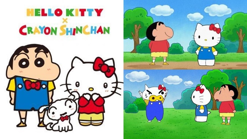 Hello Kitty、蠟筆小新官方確認合作!45周年特別企劃,Kitty即將亂入《蠟筆小新》動畫!