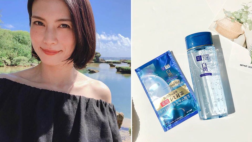 柴崎幸愛衝浪、曬太陽,素顏照一樣耐看!差別就在洗臉後第一步,讓肌膚自動變白變亮,忘記什麼叫斑點~