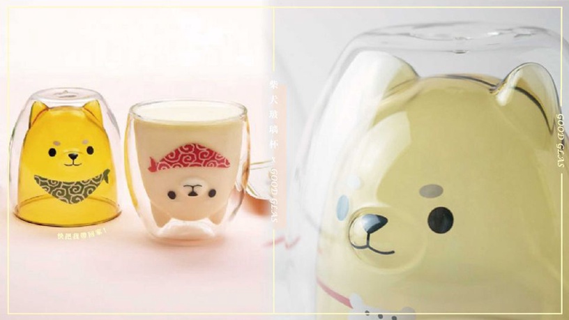 超夯GOOD GLAS「柴犬玻璃杯」推出新款,柴犬們的項圈都變成可愛的領巾啦!