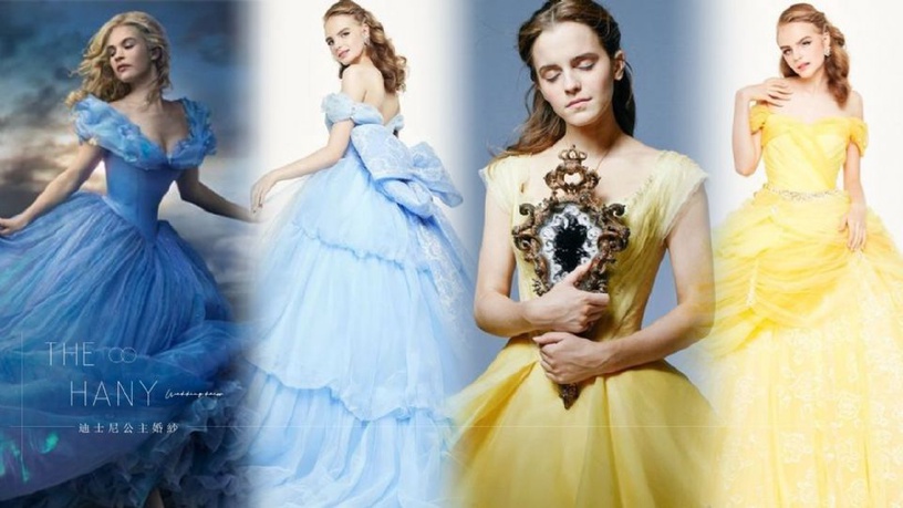 日本THE HANY「迪士尼公主婚紗」，貝兒、愛麗兒、仙杜瑞拉通通有，成為夢幻公主新娘不是夢！