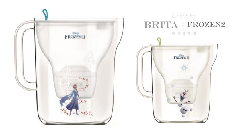BRITA純淨濾水壺《冰雪奇緣2》限定款,讓艾莎和雪寶陪小朋友喝得健康又安心!