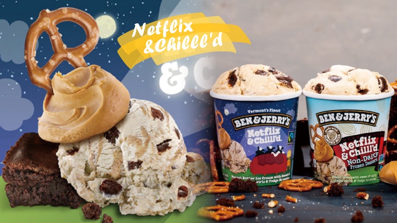 Ben&Jerry's X Netflix推出原創冰淇淋口味「Netflix & Chilll'd」,絕對是追劇必備!