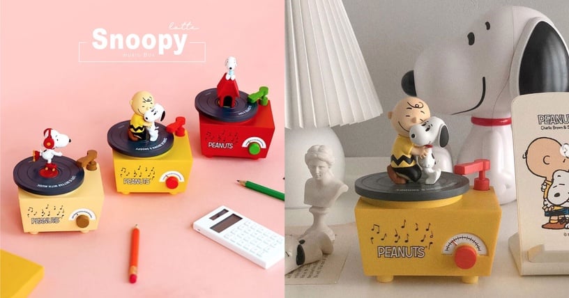 韓國樂天推出「史努比音樂盒」，三種超萌史努比+療癒系音樂，讓人超想一次帶回家！