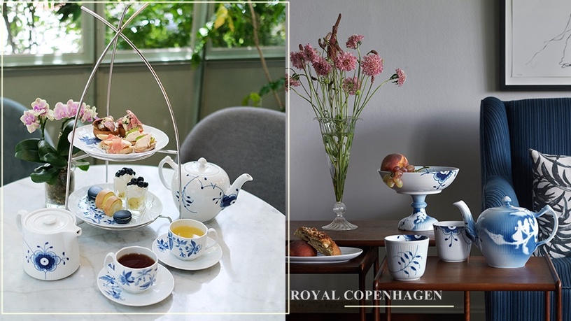 丹麥王妃最愛餐瓷「皇家哥本哈根」20周年大唐玫瑰值得收藏！山蘭居聯名下午茶B編直擊