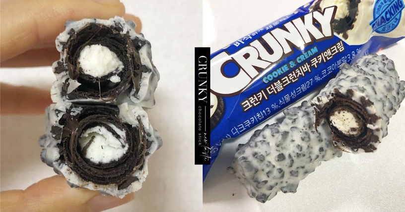 CRUNKY巧克力棒推出「白巧克力脆片」新口味!香甜牛奶巧克力脆片,還有超罪惡焦糖醬~