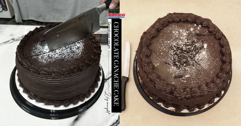 好市多「巧克力甘納許蛋糕」回歸囉！2公斤重浮誇系蛋糕，巧克力控真心不能錯過