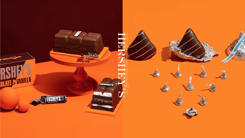 Dunkin' Donuts x HERSHEY'S 聯名香濃回歸!超逼真巧克力造型蛋糕、甜甜圈太可愛!