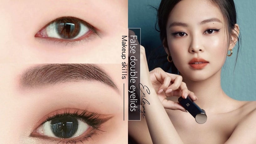 放大雙眼2倍!無中生有畫出「偽雙眼皮」,腫泡眼免動刀也能擁有Jennie撩人貓眼~