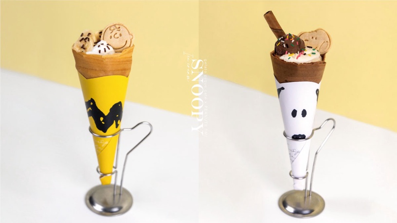 gelato pique café推史努比、查理布朗可麗餅!還有「胡士托牛奶霜淇淋」