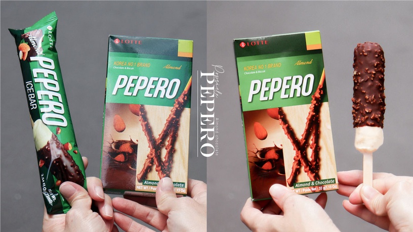 韓國「PEPERO冰棒」全聯限定販售!外層杏仁巧克力脆皮完美還原
