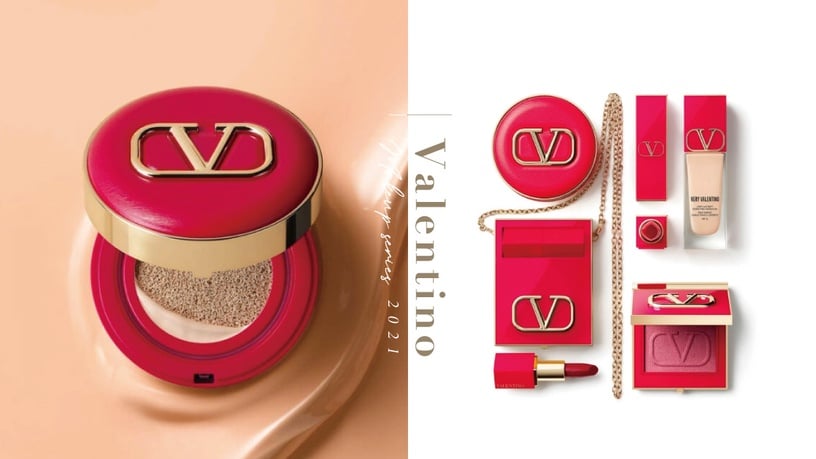 孫藝珍也愛的大V！Valentino同名彩妝系列美炸天，「粉餅＋唇膏鏈條小包」未開賣就爆紅