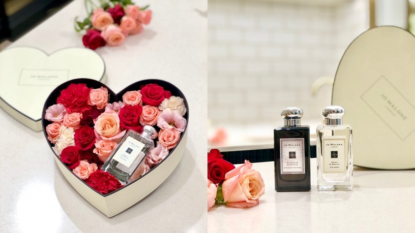 香氛和鮮花一次滿足，用限量的愛情花盒送上Jo Malone London香水，高調放閃！