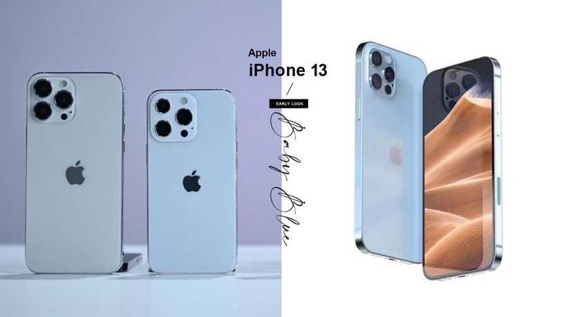 iPhone 13寶寶藍來了?實體顏色曝光美炸天,三眼怪變大小眼,網友:「強迫症受不了」