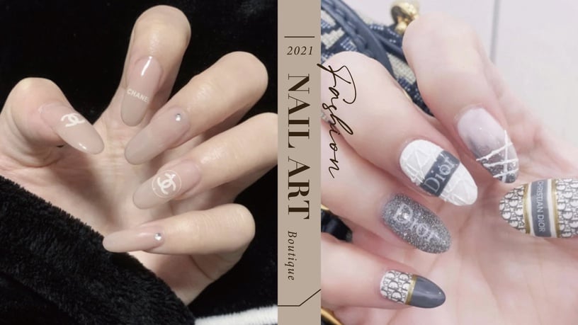 2021「精品美甲」圖鑑!CHANEL全白款超時髦、DIOR老花款質感爆棚,時尚迷必收藏
