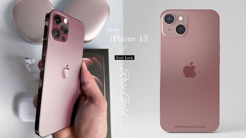 iPhone 13上市日出爐!升級版「玫瑰金」高級感炸裂,瀏海縮小、三眼鏡頭更立體