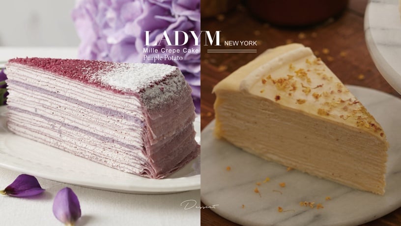LADY M全新口味紫薯千層、莓果蒙布朗開賣，紫地瓜香甜大推！桂花千層、栗子千層也回歸