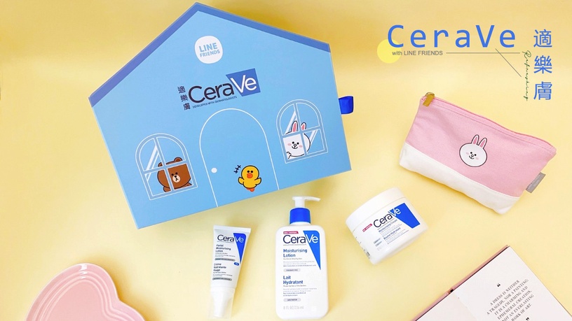 年度最強聯萌!「CeraVe適樂膚X LINE FRIENDS限量禮盒」一抹修復全家人臉&身體乾癢!