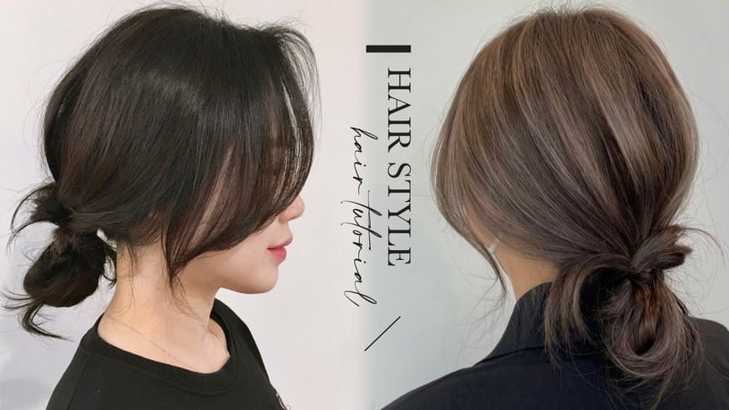 2021韓國中短髮綁髮範本！包包頭綁法教學，法式盤髮蓬鬆顯臉小、這款中短髮也能綁