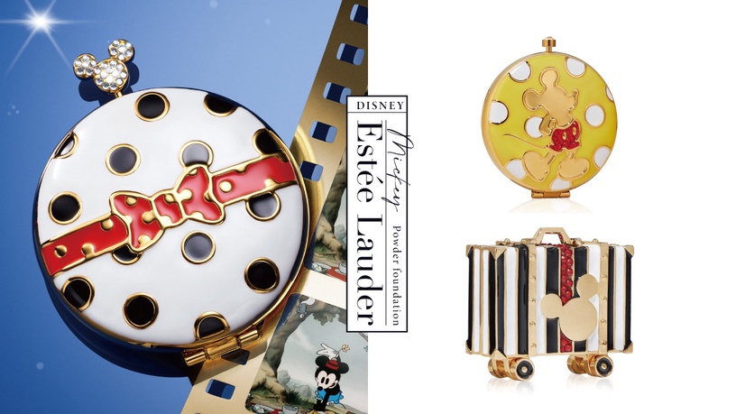 美哭!雅詩蘭黛 x 迪士尼米奇「金質粉餅」登場,珠寶外盒超奢華,夢幻品項太值得收藏
