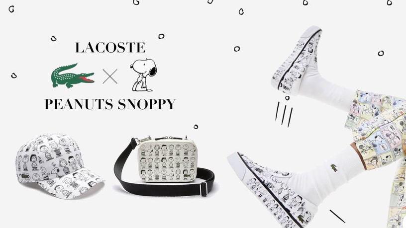 LACOSTE X PEANUTS 史努比聯名系列登場!雙色拼接帽T萌翻,印花相機包超生火