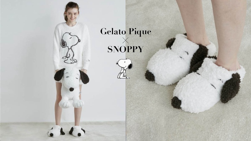 史努比控冬日必收!Gelato pique x Snoopy 聯名登場!毛絨絨睡衣萌翻,居家拖鞋超欠買