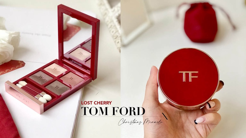 TOM FORD 2021年度最美聖誕彩妝LOST CHERRY登場,化身冬日最可口的酒釀櫻桃「果汁相」