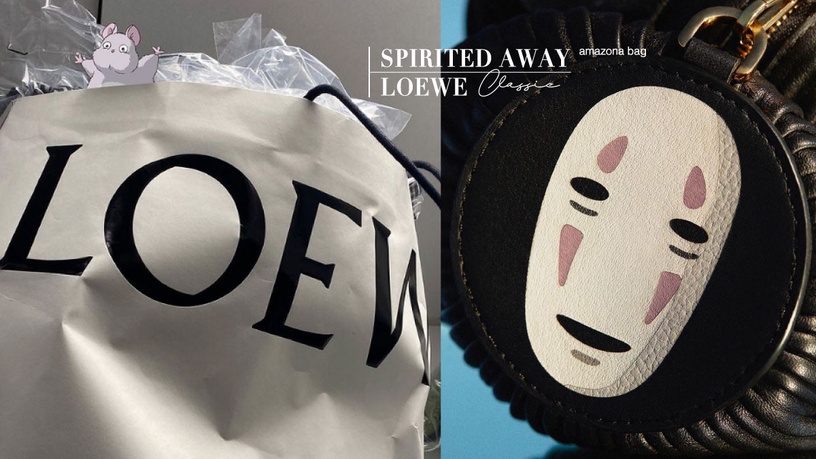 LOEWE x《神隱少女》驚喜聯名!老鼠寶寶登上LOEWE經典款,千尋、無臉男包款必收藏